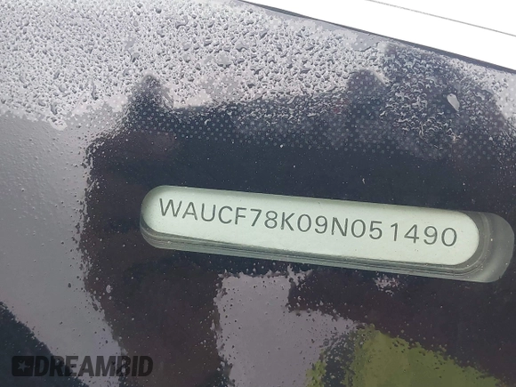 2009 Audi A4 z VIN WAUCF78K09N051490, wystawiony jako IAAI lot #41512592 z przebiegiem 187 664 mil mil oraz . Historia ofert i sprzedaży dostępna na DreamBid. Obrazek 9.
