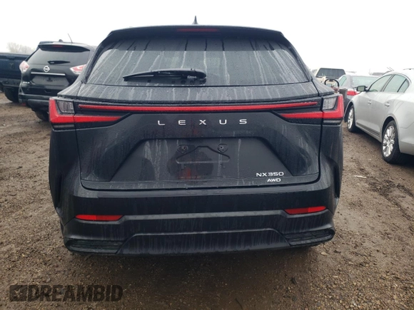 2024 Lexus NX with VIN 2T2AGCEZ9RC058874, listed as a Copart auction lot 80726904 with 15,424 mi miles and Salvage Title. Bid and sale history available at carsss.com. Image 6.