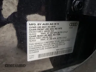 2019 Audi Q7 Prestige z VIN WA1VAAF77KD047609, wystawiony jako Copart lot #51421255 z przebiegiem 41 034 mil mil oraz Szkoda całkowita • Salvage title. Historia ofert i sprzedaży dostępna na DreamBid. Obrazek 14.