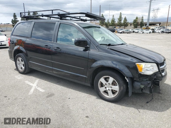 2013 Dodge Grand Caravan SXT with VIN 2C4RDGCGXDR581399, listed as a Copart auction lot 54787935 with 162,970 mi miles and Salvage Title. Bid and sale history available at DreamBid. Image 4.