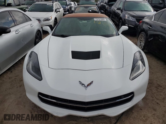 2017 Chevrolet Corvette 2LT with VIN 1G1YD3D76H5116584, listed as a Copart auction lot 73761684 with 0 mi miles and Non Repairable. Bid and sale history available at carsss.com. Image 5.