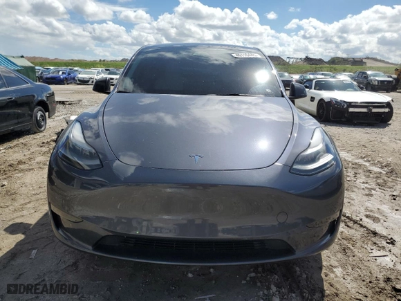 2023 Tesla Model Y Performance with VIN 7SAYGDEF7PF897352, listed as a Copart auction lot 46110445 with 20,125 mi miles and Salvage Title. Bid and sale history available at carsss.com. Image 5.