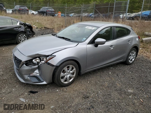 2015 Mazda 3 i Sport with VIN 3MZBM1K7XFM204062, listed as a Copart auction lot 54017735 with 89,110 mi miles and Salvage Title. Bid and sale history available at DreamBid. Image 1.