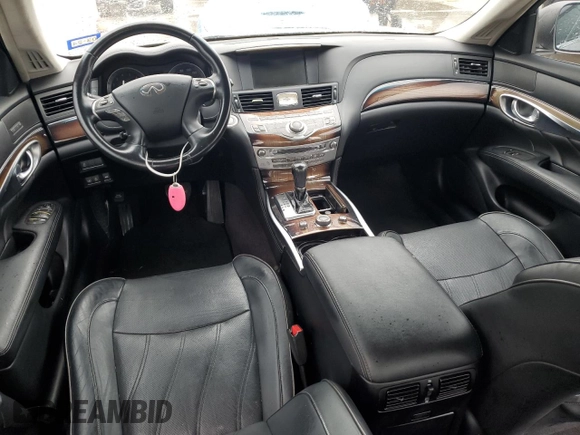2012 Infiniti M37 with VIN JN1BY1AP9CM333056, listed as a Copart auction lot 74810944 with 212,631 mi miles and Salvage Title. Bid and sale history available at carsss.com. Image 8.