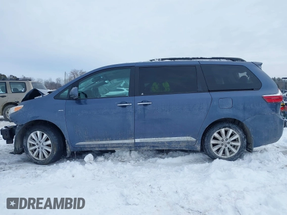 2017 Toyota Sienna XLE with VIN 5TDDZ3DC3HS154966, listed as a IAAI auction lot 41523393 with 141,365 mi miles and . Bid and sale history available at DreamBid. Image 14.