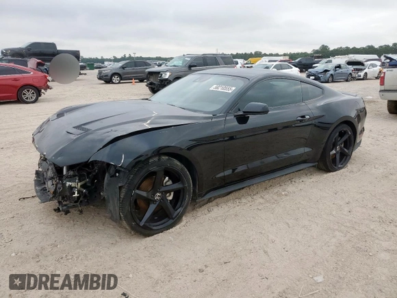 2021 Ford Mustang EcoBoost with VIN 1FA6P8TH7M5126618, listed as a Copart auction lot 58210555 with Not provided miles and Salvage title. Bid and sale history available at DreamBid. Image 1.