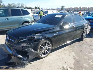 2018 Mercedes-Benz C 43 AMG with VIN 55SWF6EB8JU255227, listed as a IAAI auction lot 41383166 with 65,402 mi miles and . Bid and sale history available at carsss.com. Image 2.
