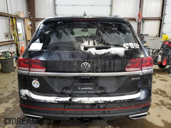 2022 Volkswagen Atlas SEL with VIN 1V2BR2CAXNC537557, listed as a Copart auction lot 44645335 with 48,374 mi miles and Salvage title. Bid and sale history available at DreamBid. Image 6.