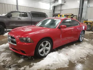 2013 Dodge Charger RT Plus with VIN 2C3CDXCT5DH652487, listed as a Copart auction lot 77662204 with 114,174 mi miles and Salvage Title. Bid and sale history available at carsss.com. Image 1.