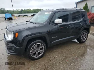 2017 Jeep Renegade Limited z VIN ZACCJBDB4HPG64017, wystawiony jako Copart lot #57458665 z przebiegiem 47 298 mil mil oraz Szkoda całkowita • Salvage title. Historia ofert i sprzedaży dostępna na DreamBid. Obrazek 1.