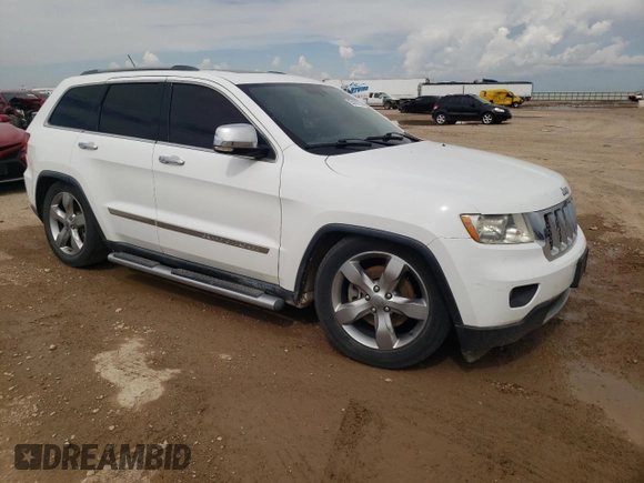 2013 Jeep Grand Cherokee Overland with VIN 1C4RJFCT2DC650336, listed as a Copart auction lot 55455105 with 129,858 mi miles and Clean Title. Bid and sale history available at carsss.com. Image 4.