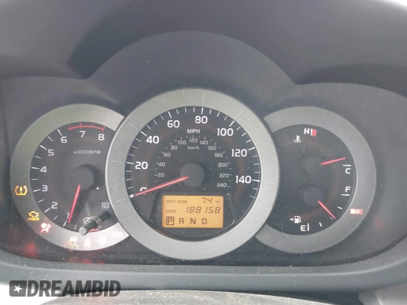 2008 Toyota RAV4 Ltd with VIN JTMZK31V386015551, listed as a IAAI auction lot 41511256 with 188,158 mi miles. Bid and sale history available at carsss.com. Image 7.
