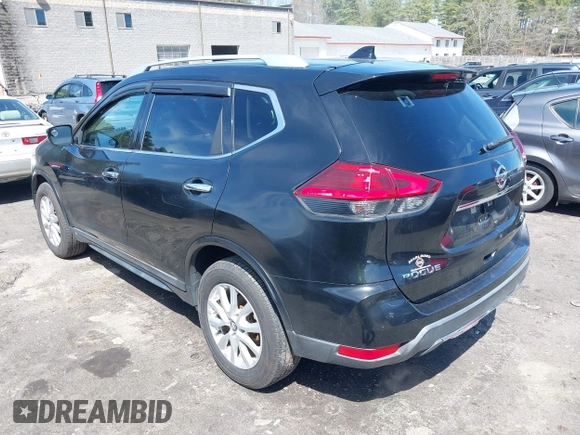 2017 Nissan Rogue SV with VIN KNMAT2MV7HP593405, listed as a IAAI auction lot 42026064 with 184,161 mi miles. Bid and sale history available at carsss.com. Image 3.