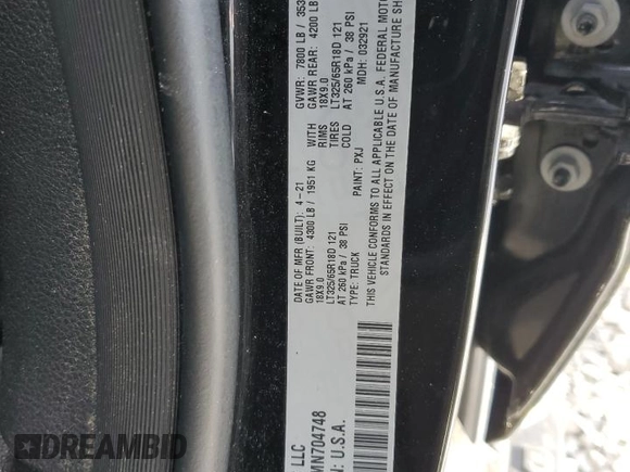 2021 Ram 1500 TRX with VIN 1C6SRFU9XMN704748, listed as a Copart auction lot 89356555 with 104,286 mi miles and Salvage Title. Bid and sale history available at carsss.com. Image 12.