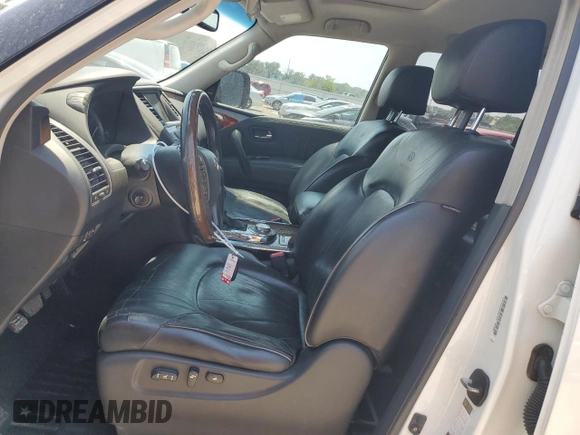 2012 Infiniti QX56 7-passenger with VIN JN8AZ2NE4C9019603, listed as a Copart auction lot 62738594 with 224,183 mi miles and Salvage Title. Bid and sale history available at carsss.com. Image 7.