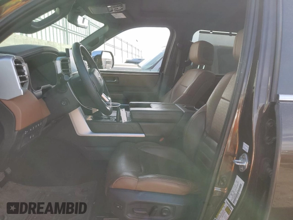2024 Toyota Tundra 1794 Edition with VIN 5TFMA5DBXRX188084, listed as a Copart auction lot 49468325 with 34,373 mi miles and Salvage title. Bid and sale history available at DreamBid. Image 7.