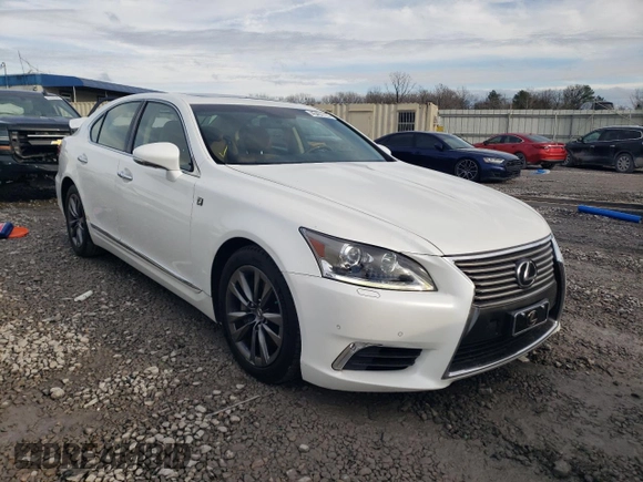 2014 Lexus LS 460 with VIN JTHCL5EF3E5021383, listed as a Copart auction lot 43451725 with 154,154 mi miles and Salvage Title. Bid and sale history available at DreamBid. Image 4.