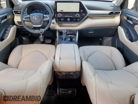 2023 Toyota Highlander Hybrid Limited with VIN 5TDXBRCH3PS576039, listed as a Copart auction lot 62006645 with 27,172 mi miles and Salvage title. Bid and sale history available at DreamBid. Image 8.