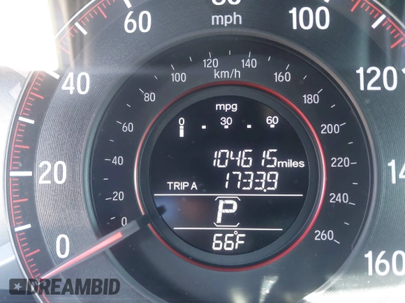 2016 Honda Accord Sport with VIN 1HGCR2F51GA040210, listed as a IAAI auction lot 42153225 with 104,615 mi miles and . Bid and sale history available at DreamBid. Image 16.