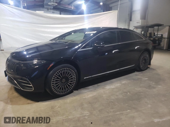 2022 Mercedes-Benz EQS 580 z VIN W1KCG4EB8NA020966, wystawiony jako Copart lot #52406925 z przebiegiem 9 507 mil mil oraz Szkoda całkowita • Salvage title. Historia ofert i sprzedaży dostępna na DreamBid. Obrazek 1.