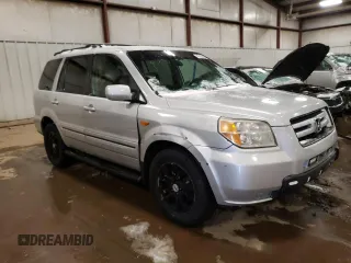 2007 Honda Pilot EX with VIN 5FNYF18457B018486, listed as a Copart auction lot 45153395 with 192,485 mi miles and Salvage Title. Bid and sale history available at DreamBid. Image 4.