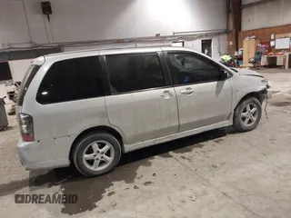 2005 Mazda MPV LX with VIN JM3LW28A350543216, listed as a IAAI auction lot 41417804 with 199,851 mi miles. Bid and sale history available at carsss.com. Image 4.