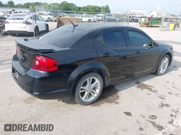 2014 Dodge Avenger SE with VIN 1C3CDZAB6EN155429, listed as a IAAI auction lot 42773351 with 156,482 mi miles and . Bid and sale history available at DreamBid. Image 4.