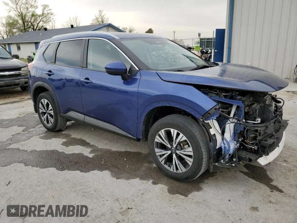 2022 Nissan Rogue SV with VIN JN8BT3BB4NW336422, listed as a Copart auction lot 50965395 with 33,905 mi miles and Salvage Title. Bid and sale history available at carsss.com. Image 4.