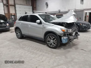 2018 Mitsubishi Outlander Sport ES 2.0 with VIN JA4AP3AUXJU022305, listed as a IAAI auction lot 41662767 with 43,527 mi miles. Bid and sale history available at carsss.com. Image 1.