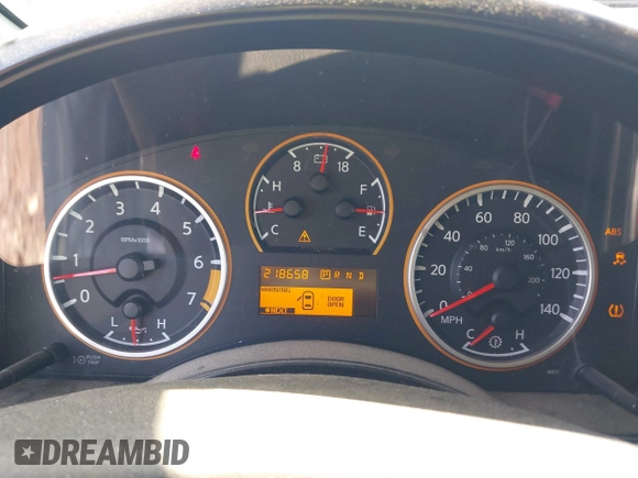 2012 Nissan Titan SV with VIN 1N6AA0EDXCN325756, listed as a IAAI auction lot 42025837 with 218,658 mi miles and . Bid and sale history available at DreamBid. Image 7.