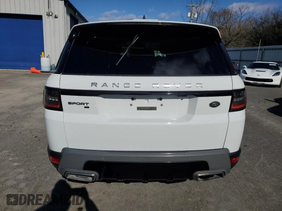 2020 Land Rover Range Rover Sport SE with VIN SALWG2SUXLA748831, listed as a Copart auction lot 88788815 with 78,557 mi miles and Non Repairable. Bid and sale history available at carsss.com. Image 6.