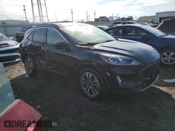 2020 Ford Escape SEL with VIN 1FMCU0H67LUA83171, listed as a Copart auction lot 48635705 with 58,413 mi miles and Salvage Title. Bid and sale history available at carsss.com. Image 4.