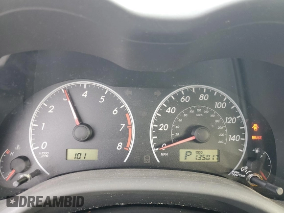 2009 Toyota Corolla with VIN 2T1BU40E59C133095, listed as a Copart auction lot 43454245 with 135,017 mi miles and Salvage Title. Bid and sale history available at carsss.com. Image 9.