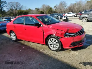 2015 Volkswagen Jetta Sport with VIN 3VWD17AJ5FM205508, listed as a Copart auction lot 45467555 with 112,910 mi miles and Salvage title. Bid and sale history available at DreamBid. Image 4.