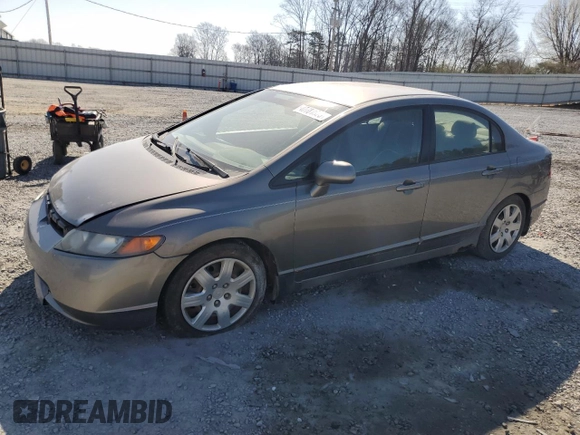 2008 Honda Civic LX z VIN 2HGFA16518H352481, wystawiony jako Copart lot #47781525 z przebiegiem 152 682 mil mil oraz Szkoda całkowita • Salvage title. Historia ofert i sprzedaży dostępna na DreamBid. Obrazek 1.