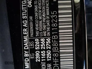 2015 Mercedes-Benz E 350 Luxury with VIN WDDHF8JB8FB118235, listed as a Copart auction lot 46370734 with Not Provided miles and Salvage Title. Bid and sale history available at DreamBid. Image 12.