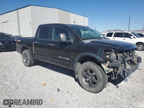 2014 Nissan Titan S with VIN 1N6AA0EC1EN510658, listed as a Copart auction lot 75210054 with Not Provided miles and Salvage Title. Bid and sale history available at DreamBid. Image 4.