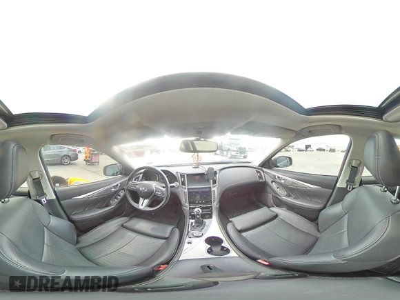 2019 Infiniti Q50 3.0t Signature Edition with VIN JN1EV7AP6KM540642, listed as a Copart auction lot 64402524 with 43,677 mi miles and Salvage Title. Bid and sale history available at carsss.com. Image 13.