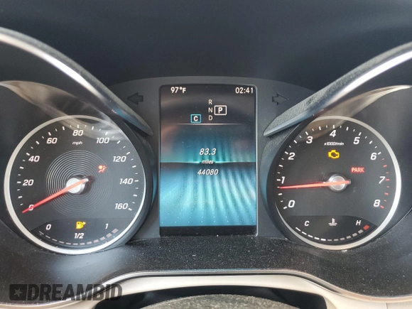 2020 Mercedes-Benz GLC 300 with VIN WDC0G8EB2LF723901, listed as a Copart auction lot 61234725 with 44,080 mi miles and Salvage title. Bid and sale history available at DreamBid. Image 9.