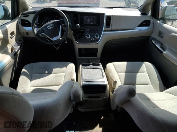 2017 Toyota Sienna LE with VIN 5TDJZ3DC0HS162025, listed as a Copart auction lot 47014305 with 192,528 mi miles and Salvage Title. Bid and sale history available at carsss.com. Image 8.