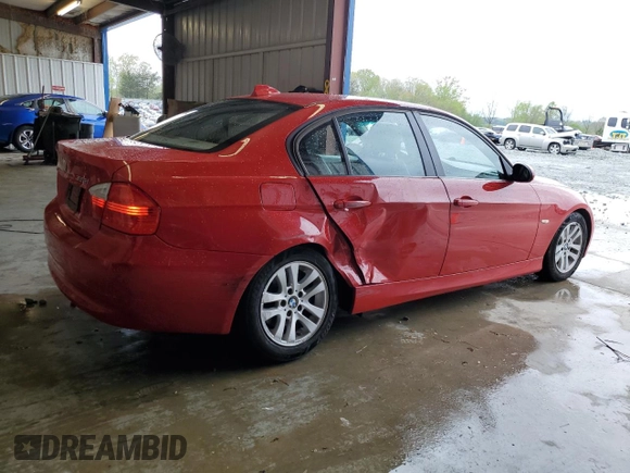2006 BMW 3 Series 325i with VIN WBAVB13576KX40555, listed as a Copart auction lot 51932175 with 164,502 mi miles and Salvage Title. Bid and sale history available at carsss.com. Image 3.