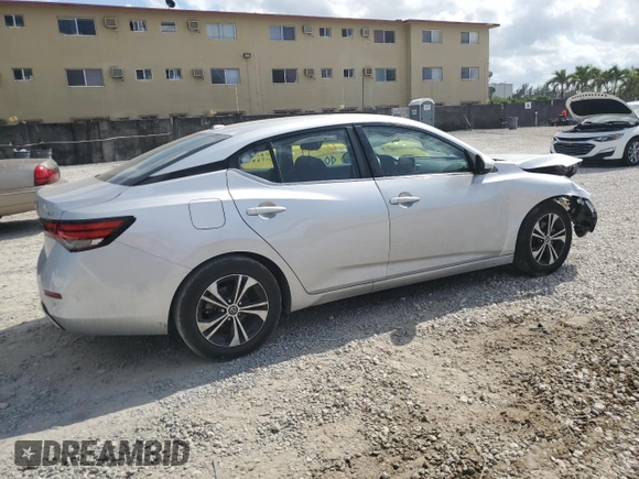 2021 Nissan Sentra SV with VIN 3N1AB8CV7MY219329, listed as a Copart auction lot 49722724 with 66,244 mi miles and Salvage Title. Bid and sale history available at DreamBid. Image 3.