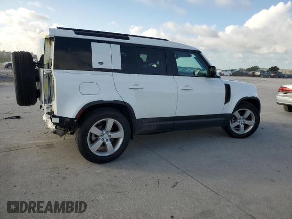 2023 Land Rover Defender S with VIN SALEJ7EXXP2124527, listed as a Copart auction lot 64578725 with 33,816 mi miles and Salvage title. Bid and sale history available at DreamBid. Image 3.