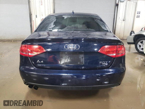2011 Audi A4 Premium with VIN WAUBFAFLXBA087947, listed as a Copart auction lot 83013154 with 98,473 mi miles and Salvage Title. Bid and sale history available at carsss.com. Image 6.