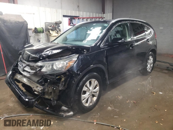 2014 Honda CR-V EX-L with VIN 5J6RM4H72EL055294, listed as a Copart auction lot 42013795 with 125,073 mi miles and Salvage Title. Bid and sale history available at carsss.com. Image 1.