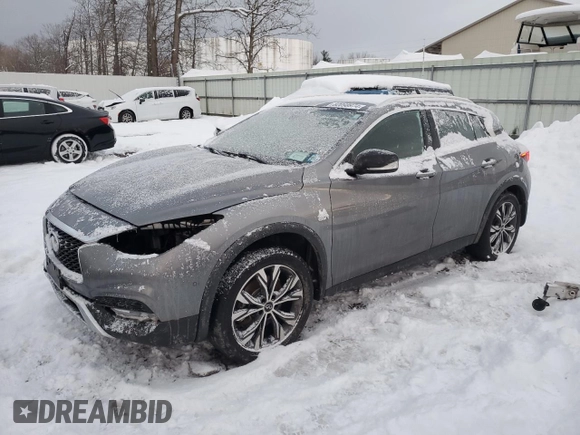 2017 Infiniti QX30 Premium with VIN SJKCH5CRXHA027612, listed as a Copart auction lot 82098974 with 85,004 mi miles and Non repairable. Bid and sale history available at DreamBid. Image 1.