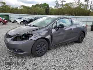 2012 Honda Civic Cpe LX with VIN 2HGFG3B58CH565582, listed as a Copart auction lot 51596875 with 212,658 mi miles and Salvage Title. Bid and sale history available at carsss.com. Image 1.