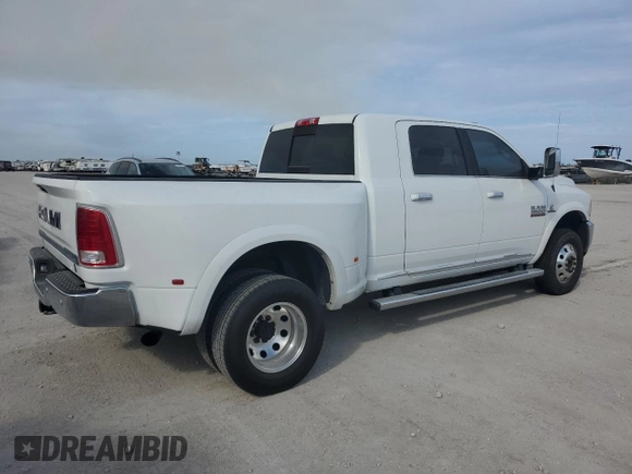 2017 Ram 3500 Longhorn with VIN 3C63RRNLXHG766715, listed as a Copart auction lot 76456104 with 51,293 mi miles and Salvage Title. Bid and sale history available at carsss.com. Image 3.