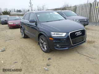 2015 Audi Q3 2.0T Premium Plus with VIN WA1EFCFS4FR009443, listed as a IAAI auction lot 41554691 with 125,017 mi miles. Bid and sale history available at carsss.com. Image 1.