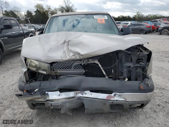2005 Chevrolet Silverado 1500 Work Truck with VIN 1GCEC14X65Z257385, listed as a Copart auction lot 51243495 with 276,629 mi miles and Salvage Title. Bid and sale history available at carsss.com. Image 5.